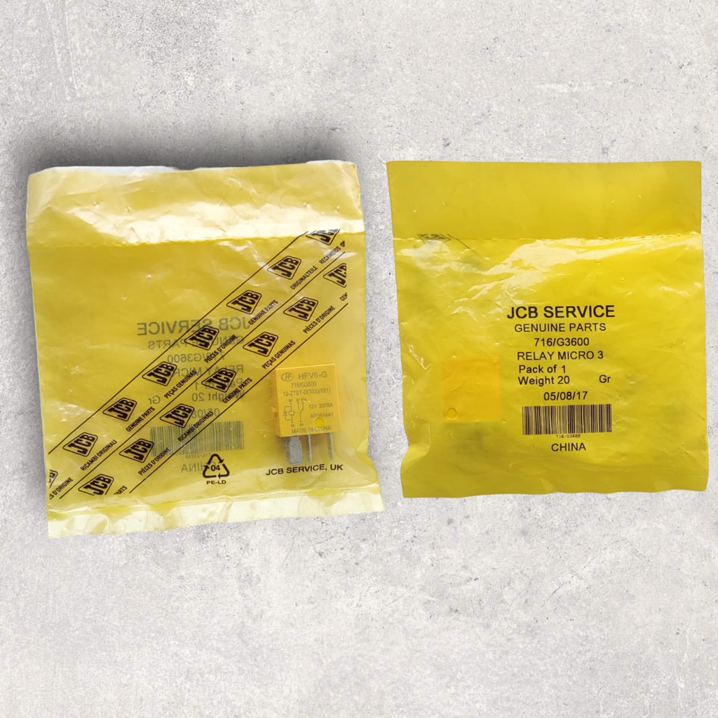 Relay 35/20 12V micro (diode type) (yellow)