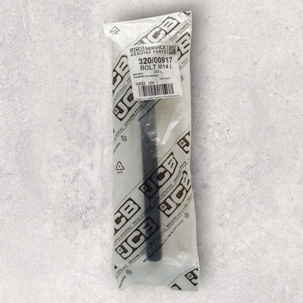 TORNILLO DE COJINETE PRINCIPAL M14 X 164