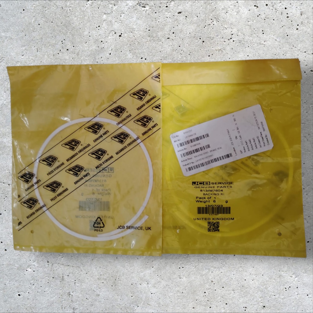 ANILLO DE RESPALDO - SELLO DE FRENO